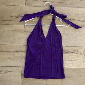 Jill Stuart Purple Halter Top